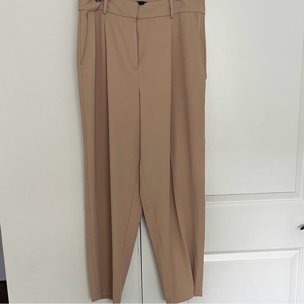 Ann Taylor Factory Tan Wide Leg Pants, size 12